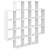 vidaXL Wandregal Wei&szlig; 100 x 13 x 100 cm Holzwerkstoff