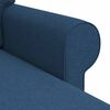 vidaXL Sofa 180cm Blau Metall