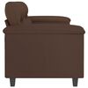 vidaXL 2-Sitzer-Sofa Braun 120 cm Kunstleder
