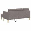 vidaXL Sofa Set mit Kissen 2 pcs Taupe Polyester
