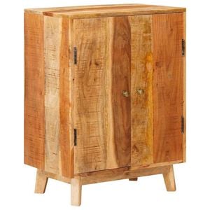 vidaXL Stauraumschr&auml;nke mit T&uuml;r Braun 55 x 35 x 75 cm Massivholz Mango