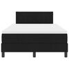 vidaXL Boxspringbett mit Matratze Schwarz 120 x 190 cm Stoff
