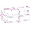vidaXL Sofa Set 2 pcs Dunkelgrau 144 x 80 x 85 cm Stoff