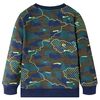 Kinder-Sweatshirt Dunkles Khaki Melange 128