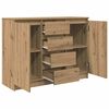 vidaXL Sideboard mit Schubladen Artisan-Eiche 100,5x35x76 cm