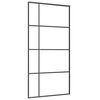 vidaXL Schiebetür ESG Glas und Aluminium 102,5x205 cm Weiß
