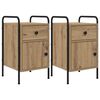 vidaXL Nachttisch 2 Stk. Artisan-Eiche 35 x 36,5 x 61 cm Holzwerkstoff