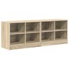 vidaXL Bettschrank 2 Stk. Sonoma-Eiche 66 x 33 x 48 cm Holzwerkstoff
