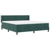 vidaXL Boxspringbett mit Matratze Dunkelgr&uuml;n 200 x 180 cm Polyester