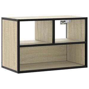vidaXL TV-Schrank Sonoma-Eiche 60x31x39,5 cm Holzwerkstoff und Metall