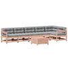 vidaXL 7-tlg. Garten-Lounge-Set mit Kissen Massivholz Douglasie