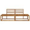 vidaXL Outdoor End Sofa 2 St&uuml;ck Natur 182,5 x 63 x 73 cm