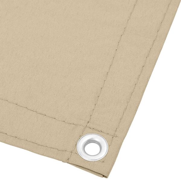 vidaXL Balkon-Sichtschutz Beige 120x1000 cm 100 % Polyester-Oxford