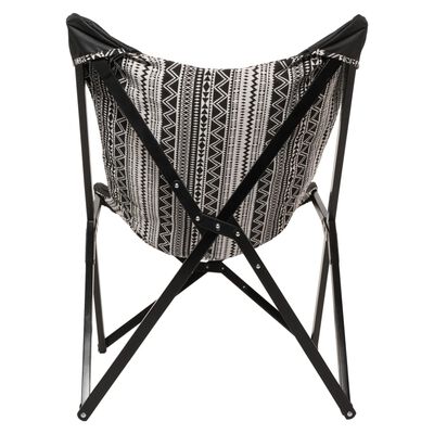 Lesli Living Butterfly-Stuhl Aztec 70x81,5x98 cm Schwarz und Weiß