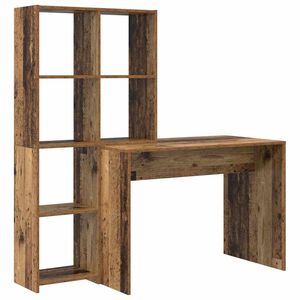 vidaXL Schreibtisch Altholz 138,5 x 55 x 143 cm Holzwerkstoff
