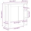vidaXL Bartisch mit Regal Altholz-Optik 102x50x103,5 cm Holzwerkstoff