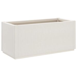vidaXL Pflanzk&uuml;bel Wei&szlig; 80x36x35 cm PP