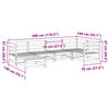 vidaXL 6-tlg. Garten-Sofagarnitur Kiefernholz Impr&auml;gniert