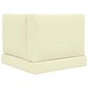 vidaXL Sofakissen f&uuml;r drau&szlig;en 3 pcs Creme Polyester