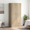 vidaXL Kleiderschrank Sonoma-Eiche 80x52x180 cm Holzwerkstoff