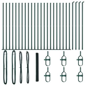 vidaXL Zaunpfosten Gr&uuml;n