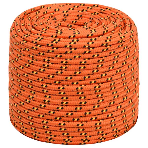 vidaXL Bootsseil Orange 8 mm 500 m Polypropylen
