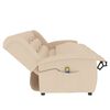 vidaXL 4-Sitzer Massagesessel Creme Stoff