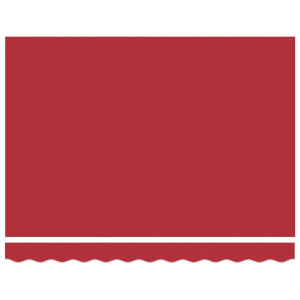 vidaXL Einziehbare Markise Rot 350 x 250 cm Stoff und Metall