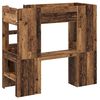 vidaXL Etagenbettgestell mit Schreibtisch Altholz 75 x 190 cm