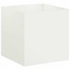 vidaXL Garten-Pflanzgef&auml;&szlig; Wei&szlig; 25 x 25 x 25 cm Kaltgewalzter Stahl