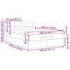 vidaXL Ottoman-Bett mit Matratze Dunkelbraun 140x200 cm Stoff