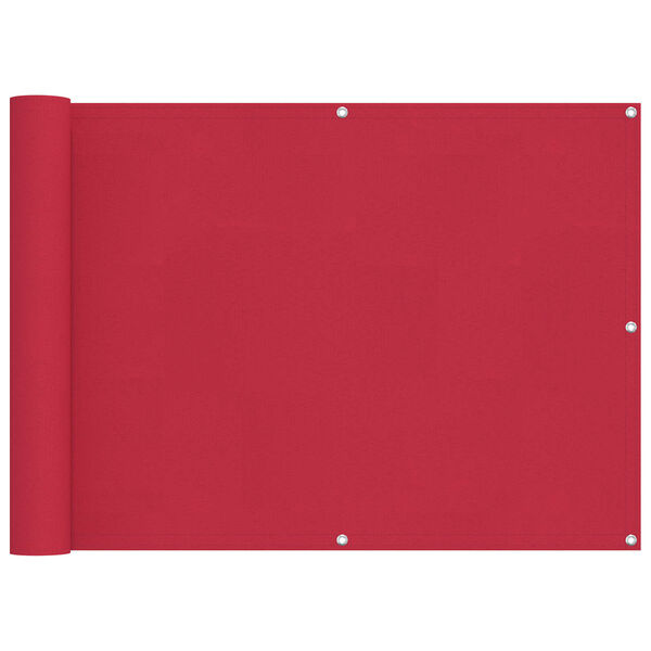 vidaXL Balkonsichtschutz Bordeauxrot 75 x 300 cm Oxford-Stoff