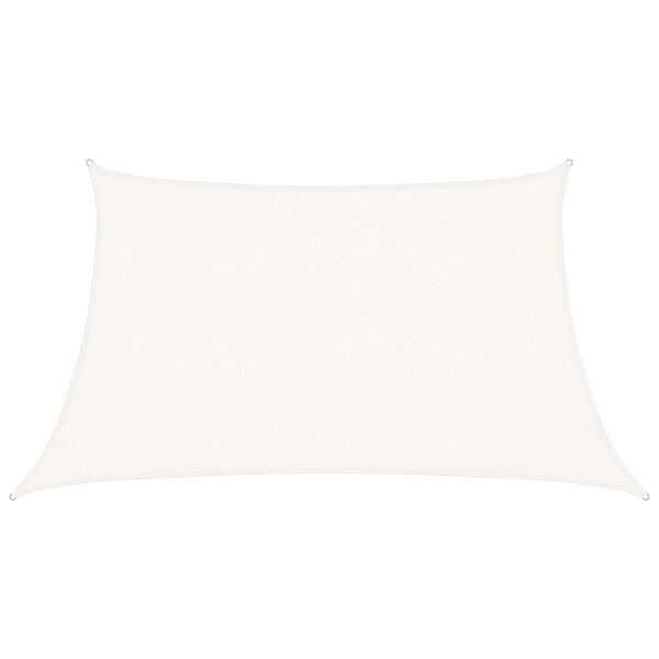 vidaXL Sonnensegel 160 g/m² Weiß 3/4x2 m HDPE