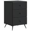 vidaXL Nachttisch Schwarz 43 x 41 x 66,5 cm Holzwerkstoff