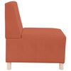 vidaXL | Modulares Armfreies Sofa | Orange 55 x 74 x 82 cm Cordstoff