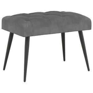 vidaXL Bank mit Knopfheftung Dunkelgrau 60 x 40 x 45 cm Samt