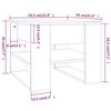 vidaXL Couchtisch Braun Eichen-Optik 55,5x55x45 cm Holzwerkstoff