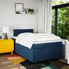 vidaXL Boxspringbett mit Matratze Blau 120x200 cm Stoff