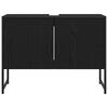 vidaXL Waschbeckenschrank mit Tür Schwarz Eichen-Optik 80 x 30 x 60 cm