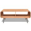 vidaXL Couchtisch 90&times;55,5&times;38,5 cm Massivholz Paulownia Braun