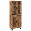 vidaXL Highboard 2 Stk. Altholz 69,5 x 34 x 180 cm Holzwerkstoff