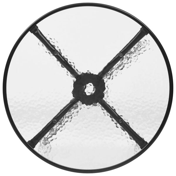 vidaXL 3-tlg. Garten-Essgruppe Schwarz