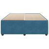 vidaXL Bettgestell Blau 160x200 cm Samt