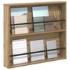 vidaXL Magazinregal Artisan-Eiche 80 x 12 x 70 cm Holzwerkstoff