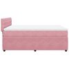 vidaXL Boxspringbett mit Matratze Rosa 140x190 cm Samt