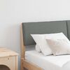 vidaXL Gepolstertes Kopfteil Dunkelgrau 160 cm Massives Kiefernholz