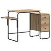 vidaXL Schreibtisch mit Stauraum Artisan-Eiche 120 x 50 x 75 cm