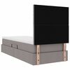 vidaXL Bett mit Stauraum und LED mit LED Taupe 100 x 200 cm Polyester