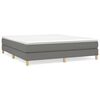 vidaXL Boxspringbettgestell Dunkelgrau 180x200 cm Stoff
