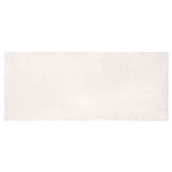 vidaXL Kunstfell Hasen Teppich Olite Wei&szlig; 80 x 200 cm Polyester